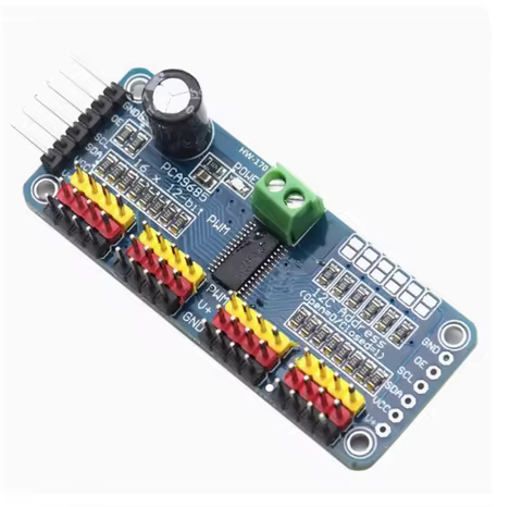 16 Channel Servo Control Board PCA9685 Chip - 12 Bit High Precision for Robot Drone DIY I2C Cascade