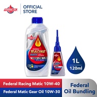 FEDERAL OIL Racing Matic 10W-40 1L + Matic Gear Oil 10W-30 120ml