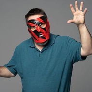 [美國瘋潮]正版WWE Kane Replica Mask 大紅色殺人機器擬真版本面具特價熱賣中 WWF Cosplay
