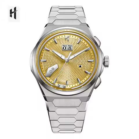 Lucky Harvey Guilloche Dial Lightweight Self-sounding Automatic Mechanical Mens Watch 2.0 Chiming Qu