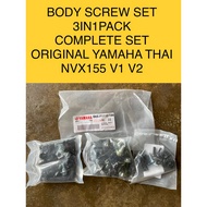 NVX BODY COVER SCREW SET COMPLETE SET ORIGINAL YAMAHA THAILAND FOR NVX155 NVX V1 V2 AEROX155