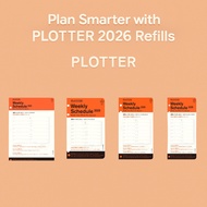 PLOTTER 2026 Weekly Refill – Left Format, A5 Planner Insert