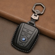 BMW I3 Key Leather Case Male Suitable for I5 I8 New Energy BMW High-End Leather Grain Key Protective