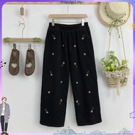NRDN Clothing Corduroy EMBROIDERY CORD PANTS