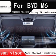 BYD M6 sun visor Front Windshield Sunshade UV protection Car Window Sunshade Cover sunshade umbrella