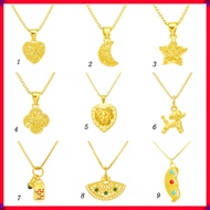 50 Styles Emas Korea Loket Gold Pendant moon star love abacus butterfly bow Gift girls lock flower p