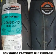 Corsa Tubeless Motorcycle Tire Type R46 Size 120/60 Ring 17 Tubeless Motorcycle Tire