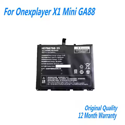 13.2V 5630mAh 65.02Wh For Onexplayer X1 Mini GA88 Laptop Battery HD766768-3S