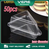 150pcs Slice cake container triangle box Clamshell Cake Slice Container cake box for 8inches 6inches