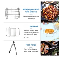 Aksesori Penggoreng Udara Periuk Berganda Sesuai untuk Penggoreng Udara Zon Dwi Zon Ninja DZ201/DZ40