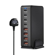 240W Desktop GaN Charger 8-port USB Type C PD Charger Fast Charge 3.0 USB Type C Fast Charger Mobile