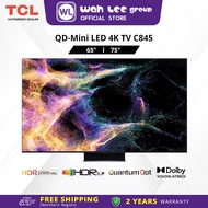 TCL C845 C855 65" 75" 85" 98" Inch75" Premium QD-Mini LED 4K TV with HDR 3500 nits 144hz IMAX Enhanc