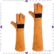 [HelleryMY] Pet Handling Gloves Anti-Scratch Protective Gloves Cleaning Glove Comfortable for Veterinarians Zoo Staff