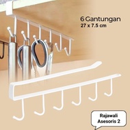 Hanging Kitchen Utensil Cabinet Shelf 6 HOOK