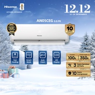 Hisense AC - AN05CEG Air Conditioner Standard 0.5 PK 1/2 PK (Indoor+Outdoor Unit Only)【Smart Mode】【S