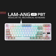 COD/♚▬Rakk lam-ang Lite RGB Mechanical Gaming Keyboard outemu PBT White keycaps, brand new