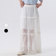 50% Fifty Percent|Lace Elastic Band Long Skirt|02562261001