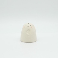 手作陶藝小地藏 - 粉紅臉頰