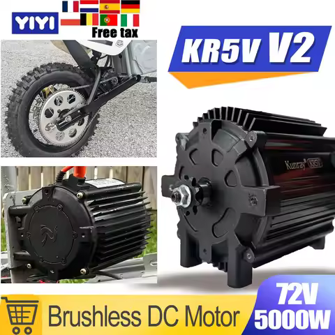 Kunray KR5V V2 Upgrade 72V 5000W Stronger Hub Motor Electric Brushless Motor Use for Electric Motorc
