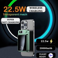 Magnetic Wireless Power Bank 20000mAh Portable Charger Powerbank 22.5W LED Compatible Apple iPhone 1