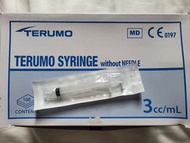 Terumo  3cc/ml 螺旋頭針筒 1盒
