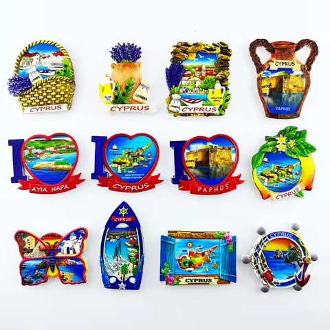 Cyprus Travelling Fridge Magnets Home Decor Wedding Gifts Cyprus Tourism Souvenirs Fridge Stickers M