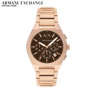Armani Exchange Men's SYNC Analog Watch (AX4188) Quartz, Rose Gold Case, Round Dial, 16 MM Stainless