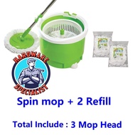 Brite Single Spin Mop Bucket / Compact Spin Mop / Spin Mop Refill