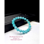 Super beautiful Amazone nite Blue diamond-cut bracelet, size 9mm, comes with box