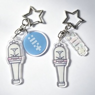 Kpop ILLIT Lightstick Acrylic Keychain Bag Charm Pendant Kpop Collectible Merch
