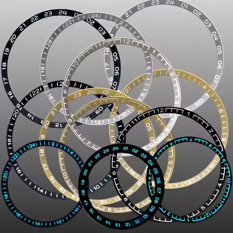 SKX007 Chapter Ring 30.5MM Luminous Metal Chapter Ring Fit for SKX007 SKX009 SRPD NH35 Watch Case Wa