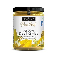 Kapiva A2 Cow Desi Ghee 500ml | 100% Desi Gir Cow Ghee | A2 milk certified Ghee | Vedic Bilona Metho