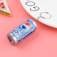 PTT Gantungan Kunci Minuman Kaleng 2 IN 1 Pena Bentuk Minuman Pulpen Botol Minuman Gantungan Keychai