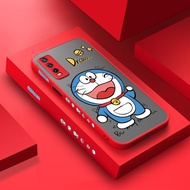 YIWESAN สำหรับ VIVO Y20 Y20i Y20s Y12s Y20 2021 Y12A Y20T Y20S M Y20S D การ์ตูนน่ารักแมว Doraemon Side Edge ปลอกนุ่มกันกระแทกโทรศัพท์กรณีซิลิโคน Patten Frosted ปกแข็งกรณีกล้อง