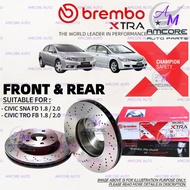 HONDA CIVIC FD SNA / CIVIC FB TRO -  BREMBO XTRA BRAKE DISC ROTOR / DISC BRAKE BREMBO / SPORT BRAKE 