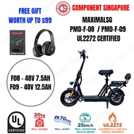 *FREE GIFT WORTH $99* Maximal PMD-F-08 / PMD-F-09 ♕ UL2272 Certified ♕ Electric Scooter ♕ LTA Compli