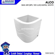 Bak Air Mandi Sudut Alco Luxury Fiber Glass 120 Liter 120 Ltr White