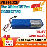 PB14452B 14.4V 5200mAh Rechargeable Battery for Midea M7 Pro M71 I10 W11 Vacuum Cleaner Accessories 