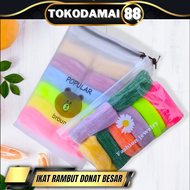 IKAT RAMBUT DONAT JUMBO BESAR FREE POUCH