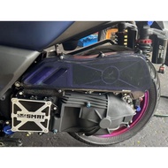 SMRT CVT Cover Yamaha Xmax 250 Xmax 300 Cover CVT Xmax Colour Black / Silver Ready Stock
