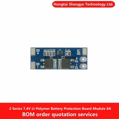 HX-2S-D01 8A 2S 7.4V lithium battery protection board 8.4V overcharge polymer protection module 15A 