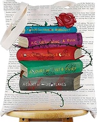 ACOTAR Tote Bag Sarah Fans Gift Fiction Novel Series Canvas Shoulder Bag Fantasy Author Support Gift