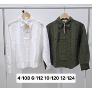 ET CETERA EYELET BLOUSE LONG-SLEEVEDWanita MADE FROM KATBOL MATERIAL