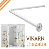 L U Shape shower Curtain Rod VIKARN shower Rail Bathroom Curtain Rail