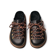 Gambit Mule Genuine Leather Sandals, Black | Mule Shoes