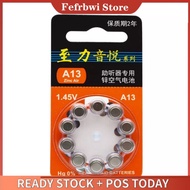 10pcs/30pcs/60pcs Zinc Air Hearing Aid Batteries 13 A13 E13 Battery Suitable for in-ear ear ear hear