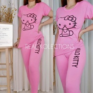 TERNO PLAIN KITTY TSHIRT AND LEGGINGS