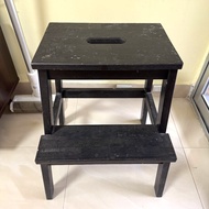 $50 ikea 樓梯凳/廚房凳/實木凳/高50cm 深36cm 闊40cm/一直使用良好，二手傢俬，仍然很結實，沒有破爛！只有曾使用的痕跡！/大埔上門自取