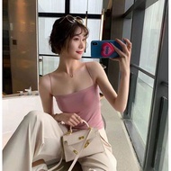 H&H🌞"พร้อมส่ง"เสื้อสายเดี่ยวไหมพรม มีฟองน้ำใส่สบายน่ารัก(1997)