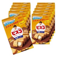 Bisco Fermented Butter Bisco Glico Lactic Acid Bacteria Cream Sand Biscuit 15 pieces × 10 packs Ezak